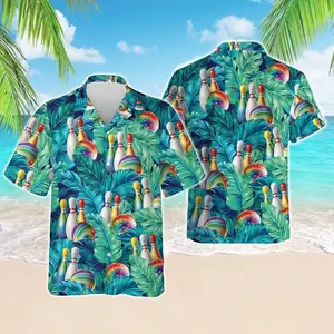 Bowling Pin Hawaiian Shirt for Men