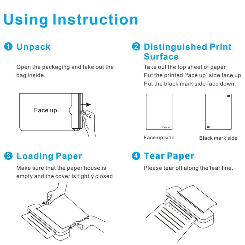 JOYYE A4 Thermal Printing Paper, 200 Sheets A4 Size, Office Printing Paper, Back To School Stationery Supplies, Compatible with Thermal Printer