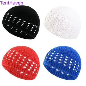 2026 4-pack handmade crocheted wheat ear hat wig hat breathable hollow yarn hat popular versatile hair hat