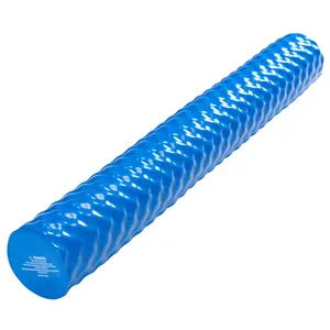 Noodle-Shaped Swim Float for Adults, 46" x 5.5" Solid Styrene-Butadiene Rubber Foam Pool Float, High-Density NBR Closed-Cell Foam Core Never Sinks, 3-Layer Vinyl Coating, 3D Anti-Slip Texture, 250 lbs Capacity, Inflatable-Free for Pool Lake Beach