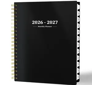 2026 Planner-2 Year Monthly Planner 2026-2027, JAN.2026 - DEC.2027, 8.5" x 11", 26-27 Monthly Calendar,Large Planner with Spiral Bound, 24 Months Perfect for School Office Schedule - Black