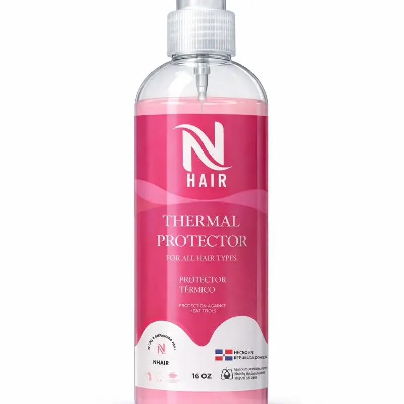 NhAir Thermal Heat Protectant Smoothing Spray - Water-Based Haircare Heat Guard Hair Products, Phthalate-Free Mist Leave-In Treatments, Spray Leave-In Treatments for Adults