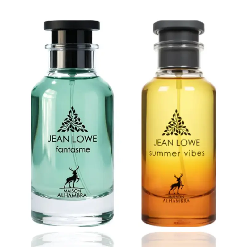 Unisex 2-Piece Bundle Fragrance Set - Jean Lowe Fantasme Aromatic Woody Scent, Jean Lowe Summer Vibes Citrus Woods & Floral Woody Aroma, Bundle Unisex Offering, Aromatic Woody Fragrance