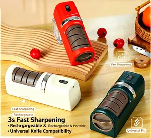 2026 Must-Have Kitchen Gadget! Electric Knife Sharpener, Coarse & Fine 2-Stage Automatic Sharpening Station, Easy Press for All Kitchen Knives