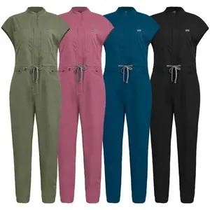 Medical facial scrub table leader zipper operating room doctor nurse nurse work uniform women's uniform