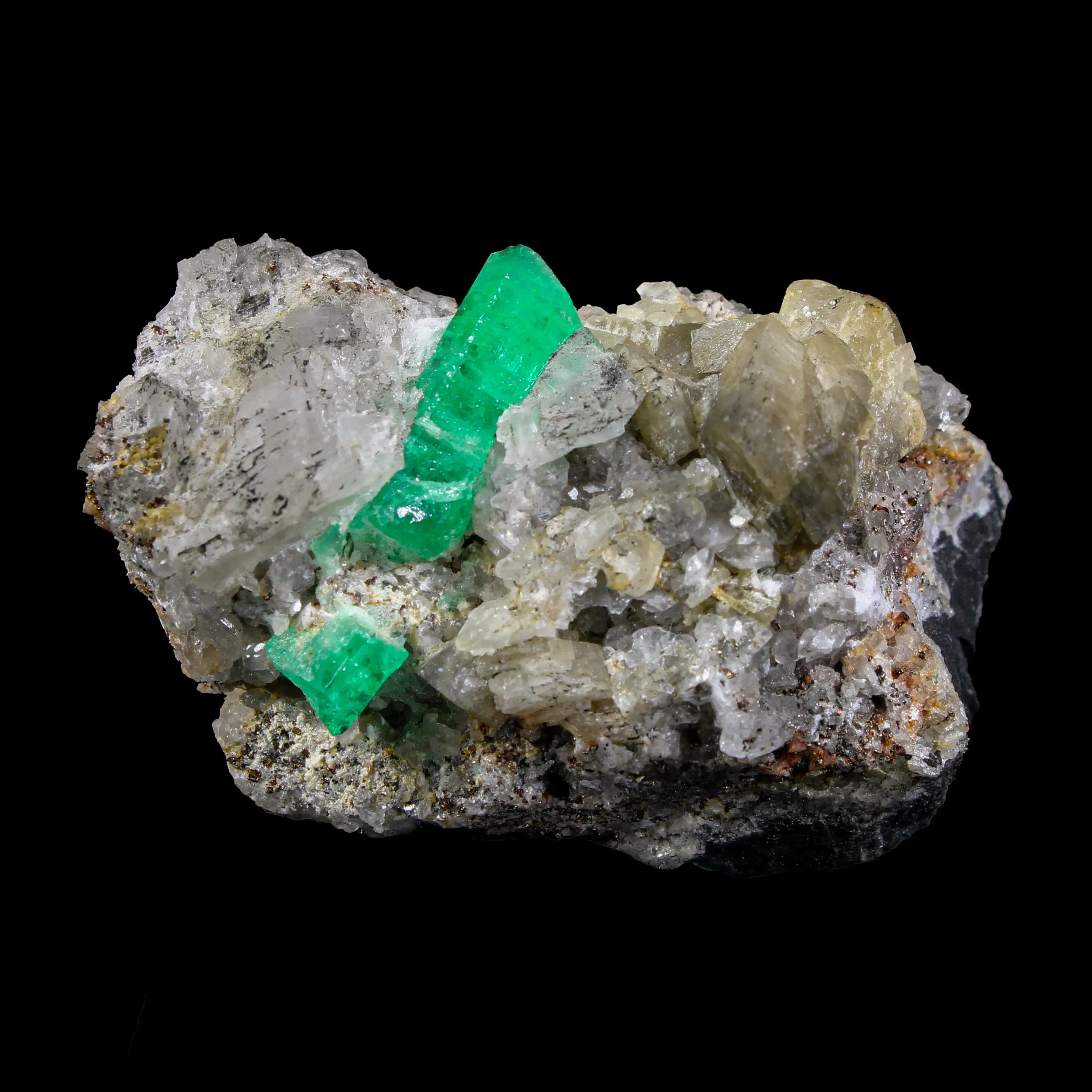 Emerald on Matrix – Premium Colombian Natural Specimen # B 7160