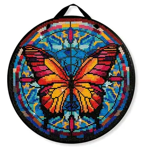 Butterfly Diamond Painting Kit, Hanging Door Sign, 14 Piece Set
