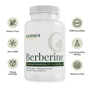 Berberine HCL Capsules | Blood Sugar & Metabolism Support Supplement | 1200mg per serving