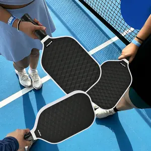 Backbone 18K Raw Carbon Fiber Ergonomic Pickleball Paddle With 16mm Polypropylene Honeycomb Core And Innovative Sweet Spot Design pickleball racket