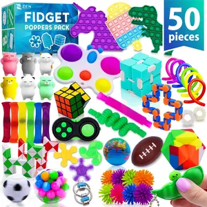 50 Pcs Fidget Toys Pack- ADHD Toys Stress Relief Toys, ADHD Toys Bulk for Classroom Treasure Box Prizes Gift Idea