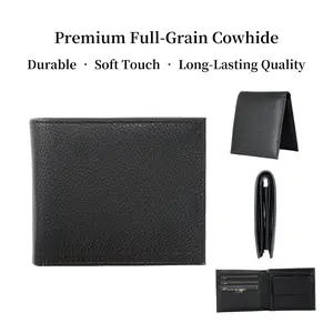 Rfid Wallet Men's Retro Full-Grain Cowhide Genuine Leather RFID-Safe Credit Card Holder - Snap-Close Short ID Case with Utility Pocket, Durable Soft-Touch Money Bag, Ideal Premium Gift