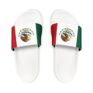 Flag of Mexico Women's PU Slide Sandals