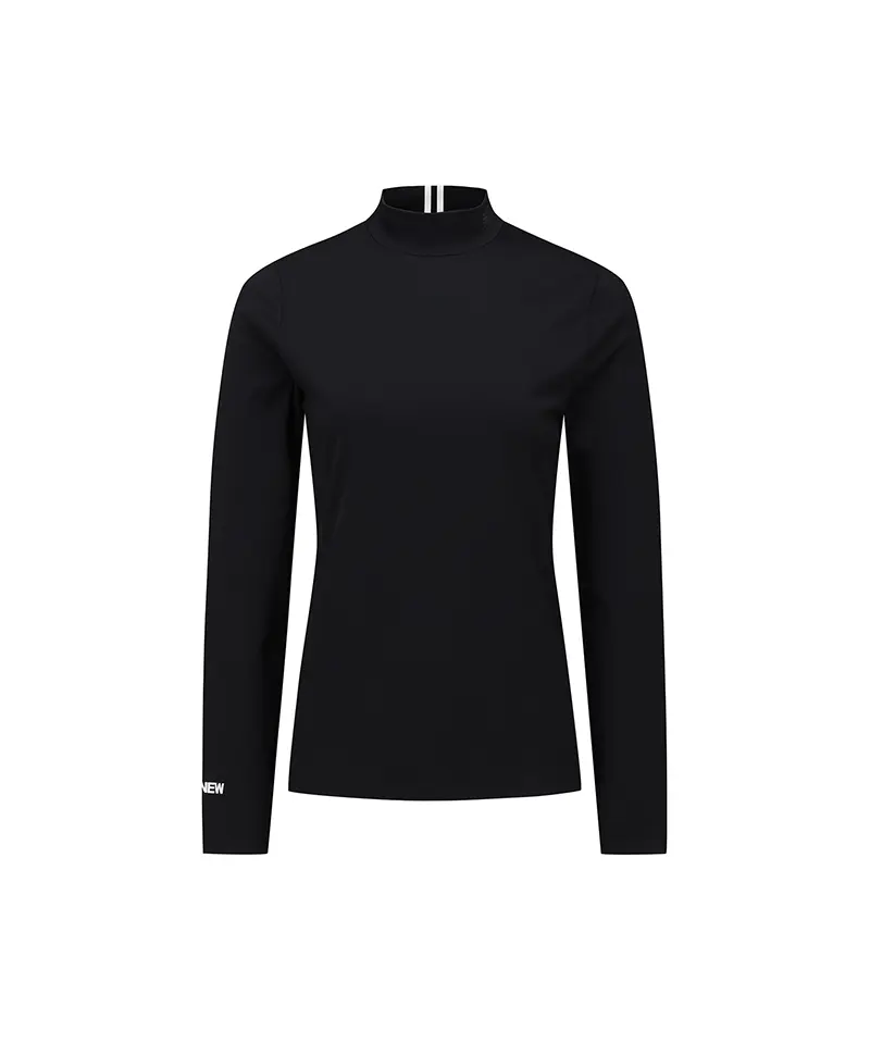 Women's FA Essential High Neck Baselayer - Black
