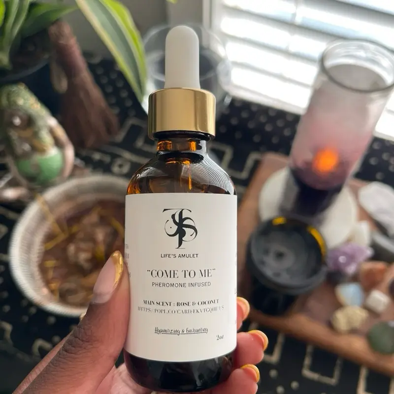 Life’s Amulet’s Come To Me Pheromone Oil (Created & Charged to Attract Men To You) - 2oz Pheromone Infused