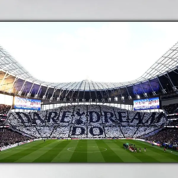 Tottenham Hotspur Football Club Canvas Print, Tottenham Hotspur Stadium Poster, EPL Lovers Stadium Wall Art, Coordinates Poster Home Decor #142