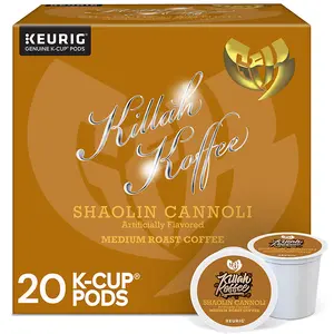 Killah Koffee Shaolin Cannoli Coffee - Keurig K-Cup Pods - Flavored Coffee - Medium Roast Coffee - Ghostface Killah - Wu-Tang Clan Coffee - High Box Count