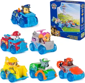PAW Patrol Pup Squad Racers, 6-Pack of PAW Patrol Vehicles with Chase, Marshall, Skye, Rubble, Rocky, & Zuma, Kids Toys for Boys & Girls Ages 3 and Up