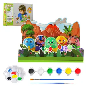 Easter Egg Dinosaur Painting Kit,Arts and Crafts, DIY Arts Crafts Kits Gift for Boys and Girls,Easter Basket Fillers,Kid Toys,Easter Egg Hunt Creativity Activity Gifts,Birthday Gifts