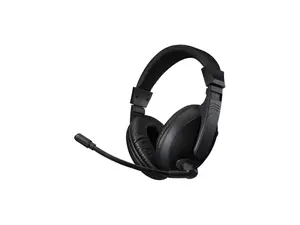 Adesso Black Xtream H5U USB Connector Stereo USB Multimedia Headphone/Headset with Microphone