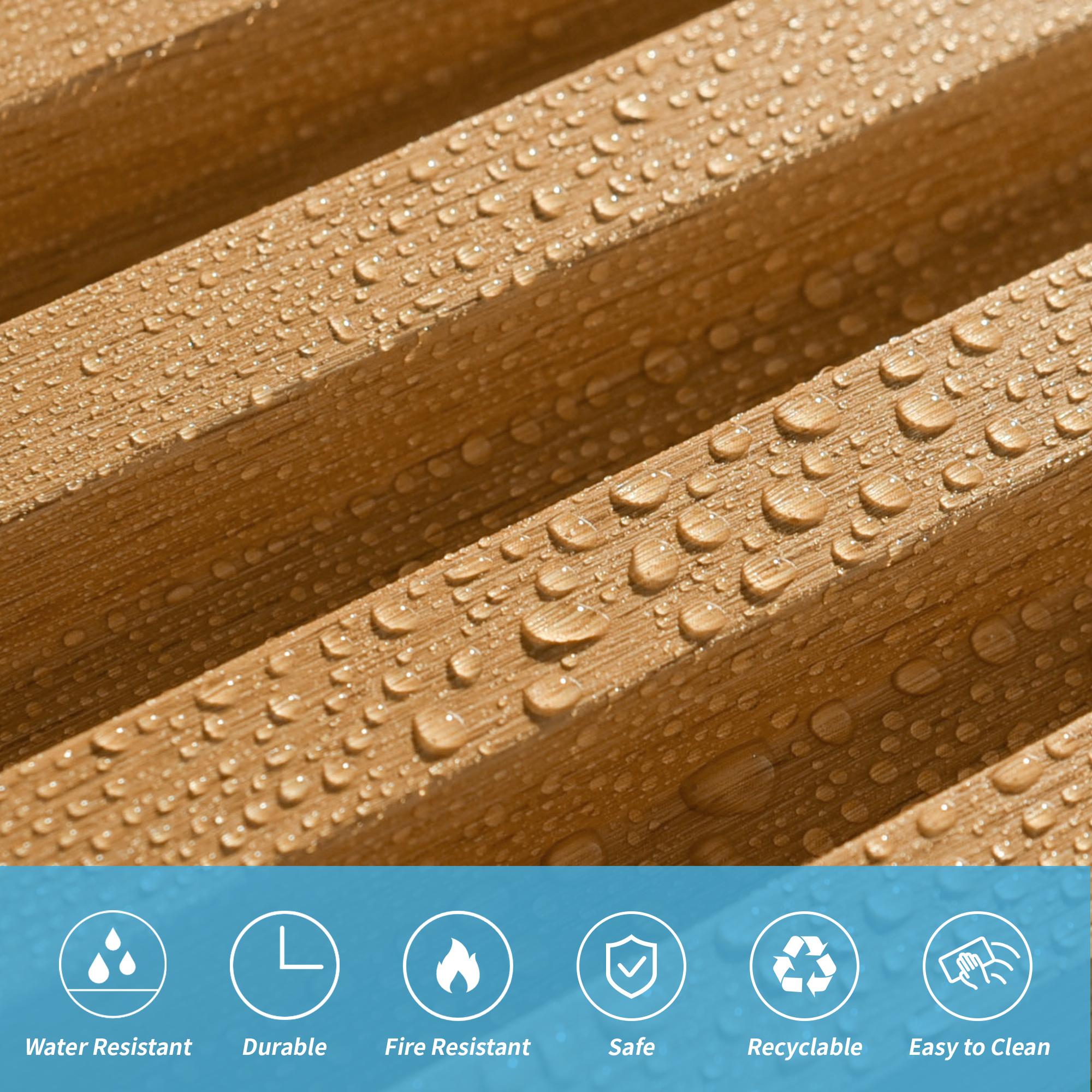 【New】Art3d 8-Pack(96×6.26in) Modern Slat Wall Panel,WPC Acoustic Diffuser Decorative Accent Wall Panel,Noise Reduction and Stylish Decor for Living Room Bedroom