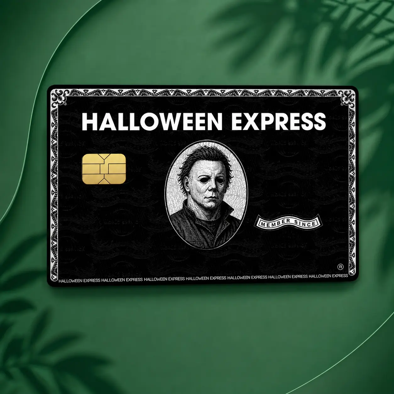 Horror Movie Membership Card Skin - Spooky Halloween Sticker Wrap for Debit Credit Bank Card, Slasher Fan Vinyl Gift
