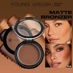 YOUNG VISION  Six-Color Matte Buildable Contour Antique Copper Setting Powder, Smooth Texture, Natural Finish, Suitable for All Skin Tones
