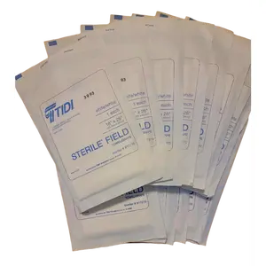 TIDI 18" x 26" Sterile Field Towel Drape – 3-Ply Tissue/Poly, White, Non-Fenestrated, 50/Box (917270)