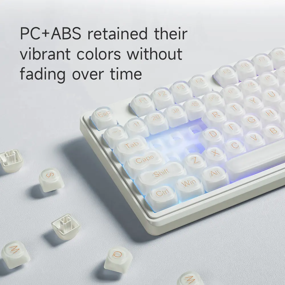 FURYCUBE IP98 Foundation Keyboard, 98 keys with knob Translucent