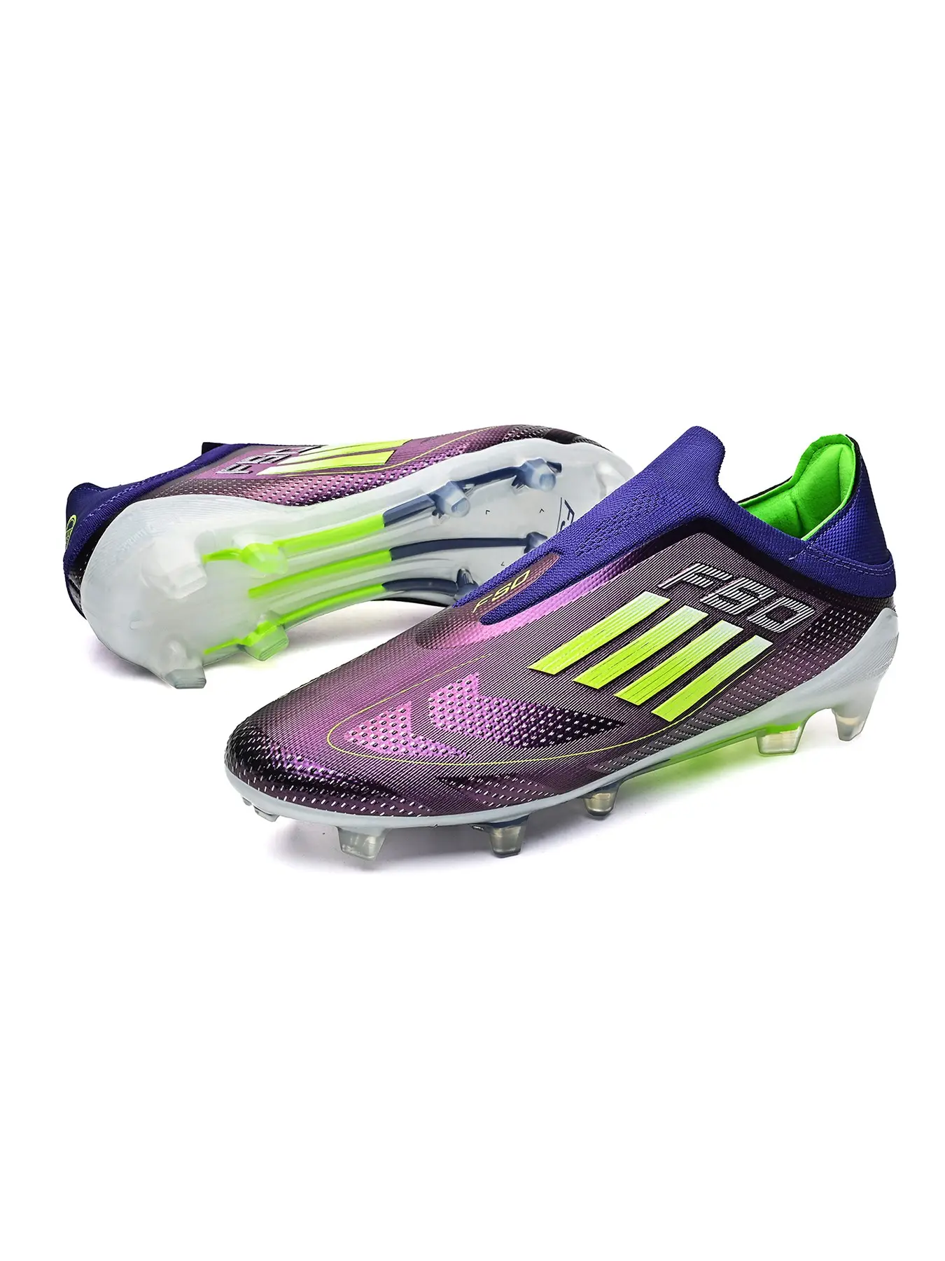 Professional Men's Football Shoes New Ag Long Studs Anti-Slip Breathable Adult Soccer Boots Soccer Cleats Lightweight Outdoor Lawn Training Classic Sports Shoes Speed Cleats