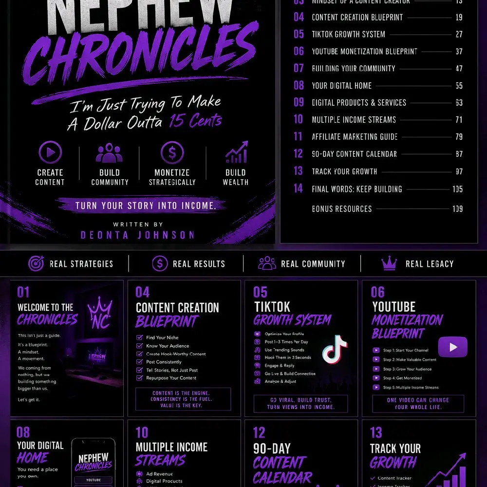 Nephew Chronicles: From Hustle To Legacy True Story Book