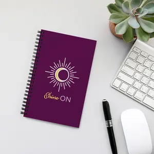 Blank Spiral Notebook - Personalized Journal with Soft-Touch Cover for Ideas and Aspirations