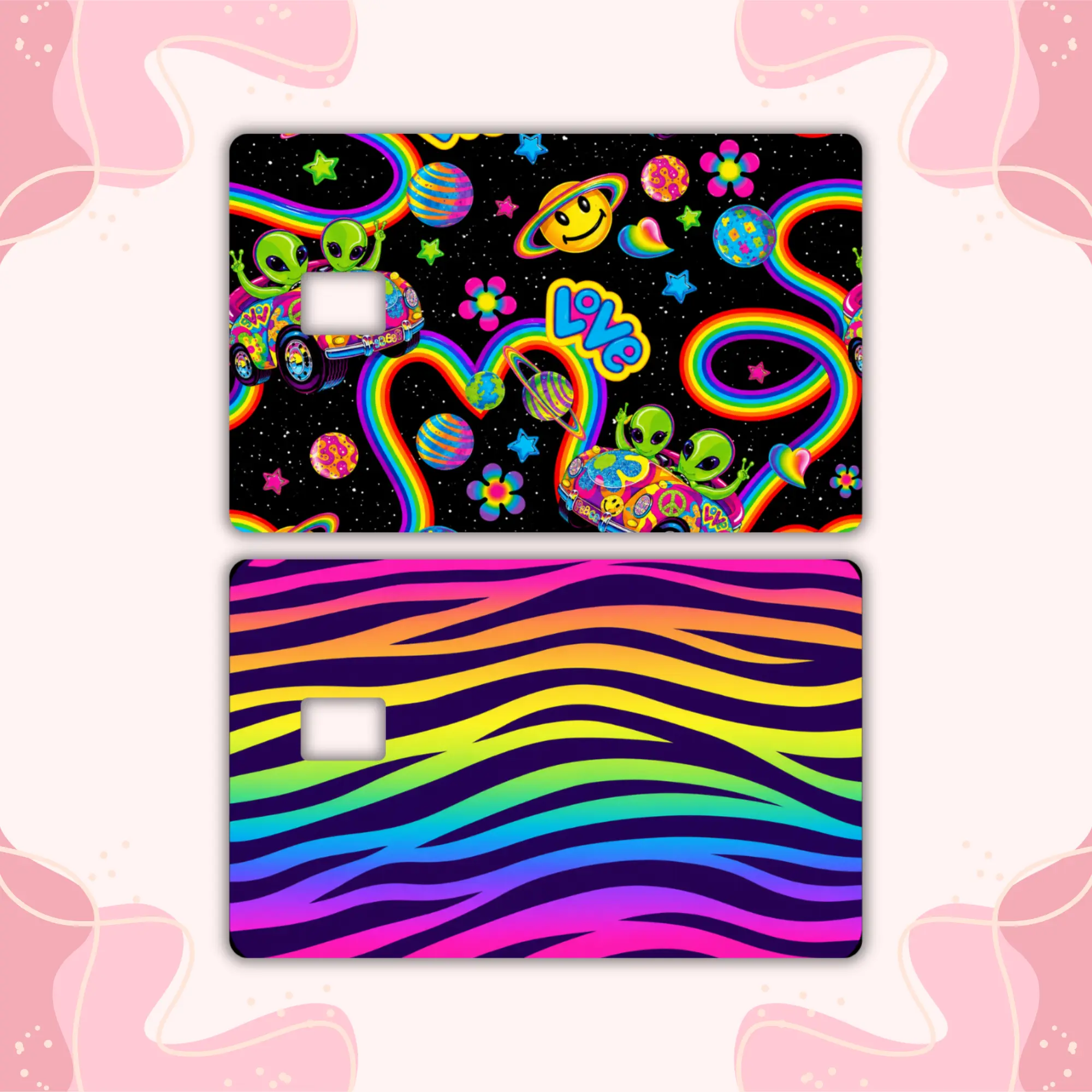 Neon Nostalgia Debit Card Skin Collection