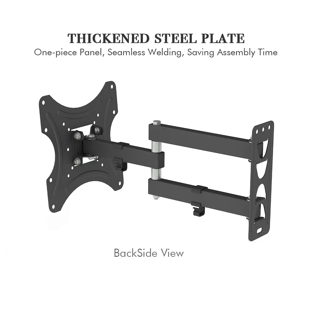 TMX200 Adjustable TV Wall Mount Bracket, 26-50" (111-62cm) TV Stand with Steel Plate, Rotatable Design, Spirit Level, 30kg Capacity, Lightweight, Space-Saving, Easy Install for Living Room, Classroom