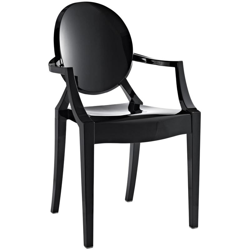 Modway Casper Dining Armchair in Black