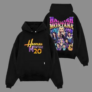 Hannah Montana 20th Anniversary v1 Unisex Oversized Premium Cotton Hoodie Sweater T-Shirt, The Miley Hoodie Sweater T-Shirt , Vintage Music Merch Sweatshirt Hoodie T-Shirt, Retro 90s Pop Style, New Album Gift For Fans