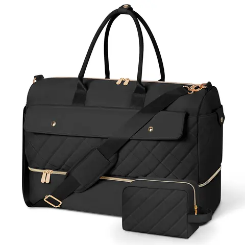 Wedama Weekender Tote Bags for Women Cruise Travel Bag with Toiletry Bag High-Capacity Waterproof Shoe Compartment Luggage Gift idea for Gym, Camping Mother's Day
