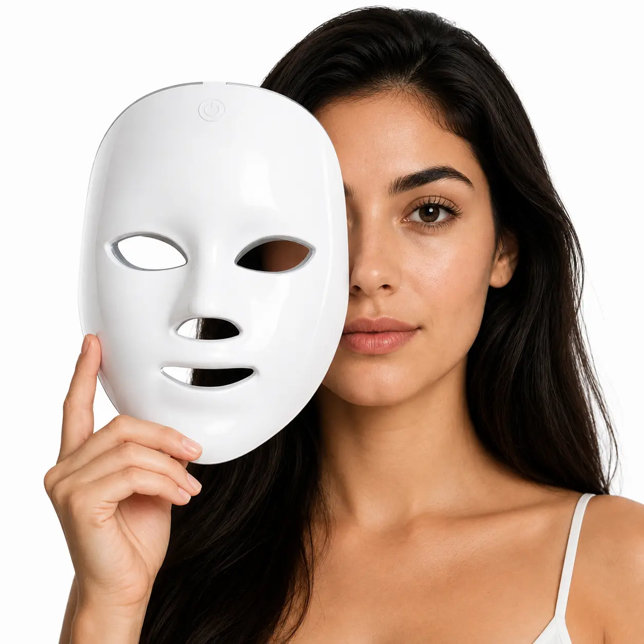 4D 7-Color LED Light Therapy Face Mask, Rechargeable Cordless Facial Skincare Device with Red and Blue Light Modes, Portable At-Home Beauty Tool for Glowing-Looking Skin, Gift for Women