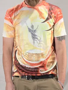 Entheos Vibrations Acotyte T-Shirt Artwork by Adam France Original Psychedelic Design for Music Festivals EDM Events and Everyday Wear