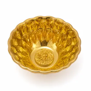 Luxury Gold Tea Cup, Chinese Style Decorative Tea Bowl, 10cm x 5cm Elegant Gift Cup for Tea Lovers and Home Display