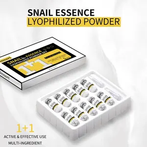 Snail Essence Freeze-Dried Powder Set, Skincare Serum, Smooth Moisturizing, Hydrating Care, Single Item Liquid Form