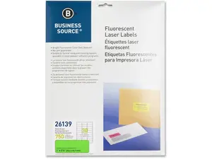 Bus. Source 1" Fluorescent Laser Labels