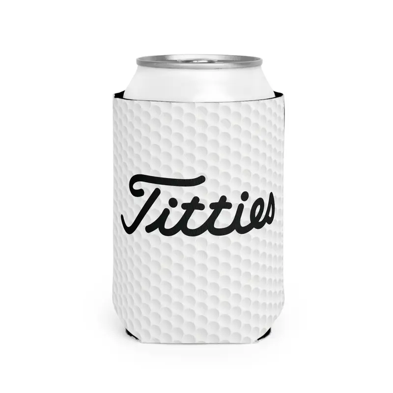 I Love Titties Golf Beer Can sleeve beer Can Cup Drink Drinkware Holder Mug Tumbler Bottles Golf Trip Golfer Golfing Beach Cup Holder mens White party