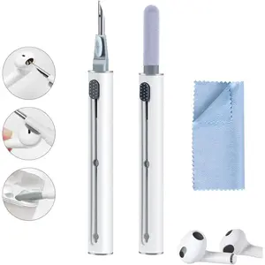 7 in 1 Electronic Cleaner kit, Cleaning Kit for Monitor Keyboard Airpods MacBook iPad iPhone iPod, Screen Dust Brush Including Soft Sweep, Swipe, Airpod Cleaner Pen, Key Puller and Spray Bottle