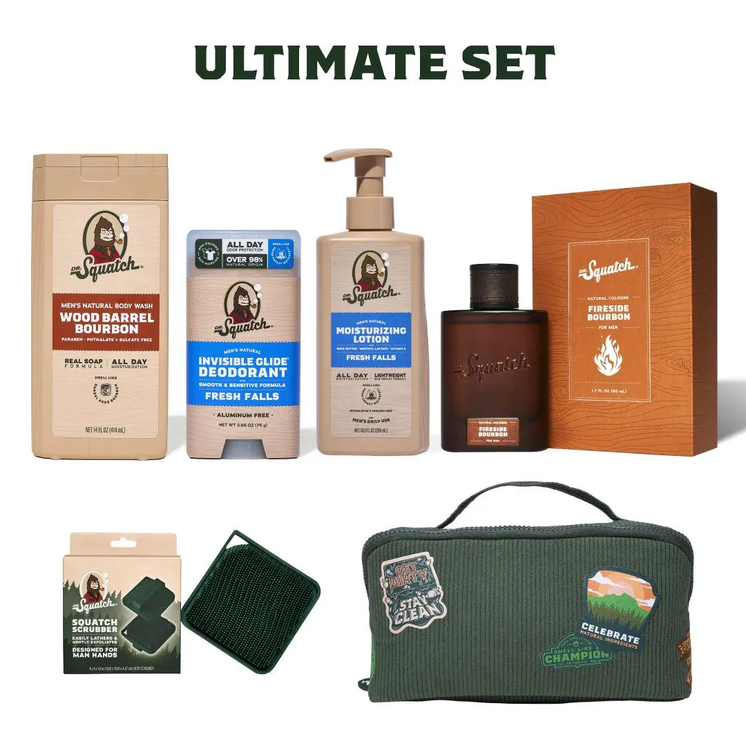 The Ultimate Set - LIVE EXCLUSIVE - Body Wash, Lotion, Deodorant, Cologne, Scrubber, Toiletry Bag The Ultimate Set - LIVE EXCLUSIVE - Body Wash, Lotion, Deodorant, Cologne, Scrubber, Toiletry Bag