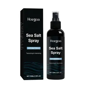 Hoegoa Sea Salt Spray for Men - Texturizing with Kelp Aloe Vera & Red Algae Extract - 100ml Ocean Feel Gel for Volume & Texture - Beach Inspired Haircare Product
