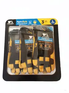 Hydra Hyde Unisex Leather Work Duty Safety Breathable Hydrahyde Flexible Water Resistant (Large) Gloves, See Image, Large US