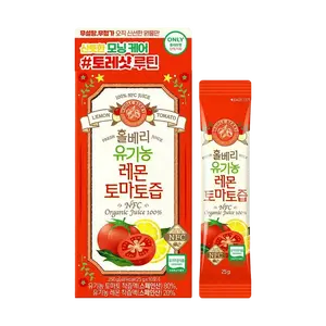 WHOLEBERRY Organic Lemon Tomato Juice 10pk - 100% NFC Superfood TorreShot, 0 Sugar Added, Olive Young