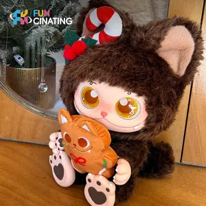 Funcinating Cocoa Gingerbread Vinyl Plush Toy Figure for Companion, Desk Decoration, Birthday Gift summervibes