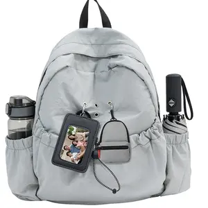 Mini Nylon Ultra-Light Waterproof Backpack with Detachable Mini Pouch – Perfect for School, Travel & Outdoor Activities | Key Features