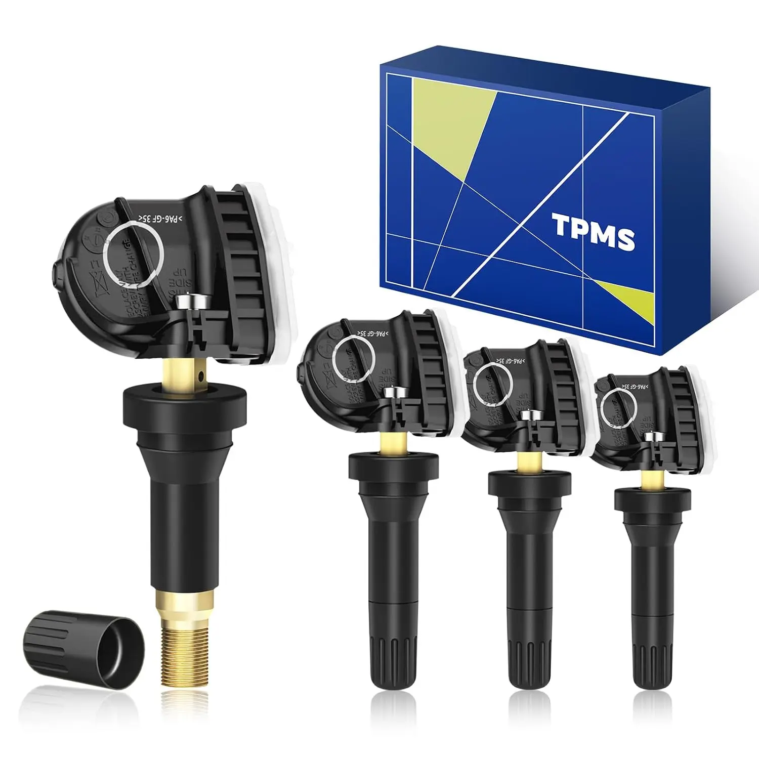 TPMS Pre-Programmed 315Mhz,Tire Pressure Monitoring Sensor with Ford 4pcs | TPMS Sensor Compatible with FORD F350 2015-2023|Maverick 2021-2024/OE#F2GZ1A189A,F2GT1A180AB